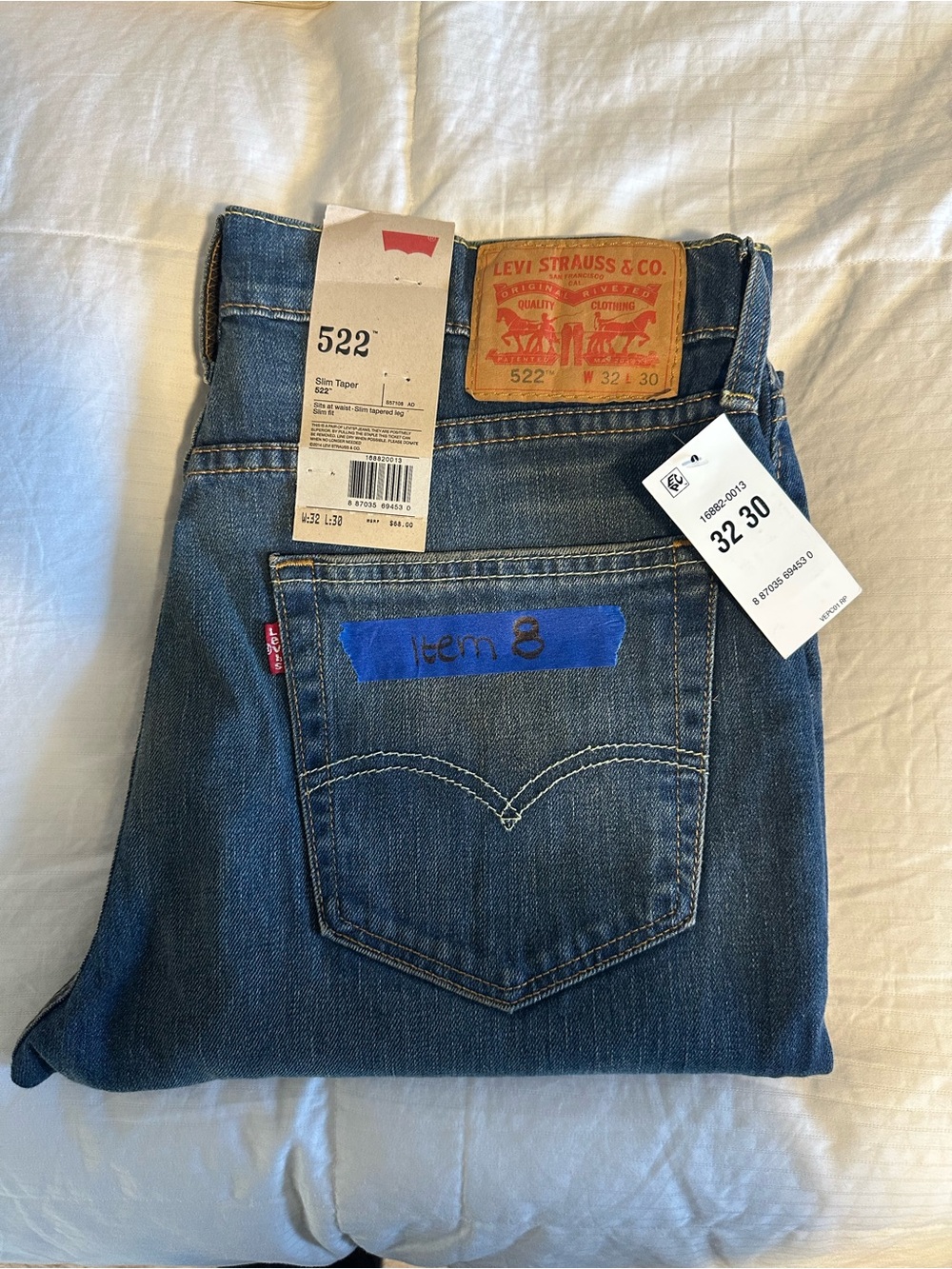 Levi's 522 Slim Taper Men's Blue Denim Jeans